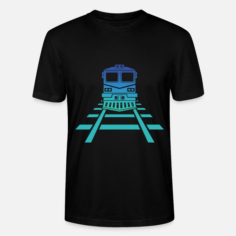 Eisenbahn Bahnhof Eisenbahner Modellbahn - Stanley/Stella Unisex Bio-T-Shirt CRAFTER - Schwarz