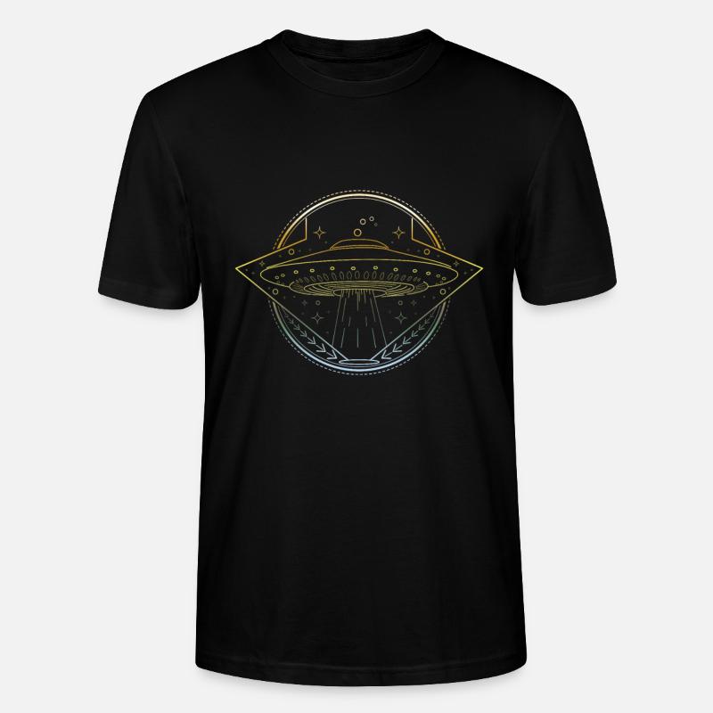 Ufo motiv - Stanley/Stella Unisex Bio-T-Shirt CRAFTER - Schwarz