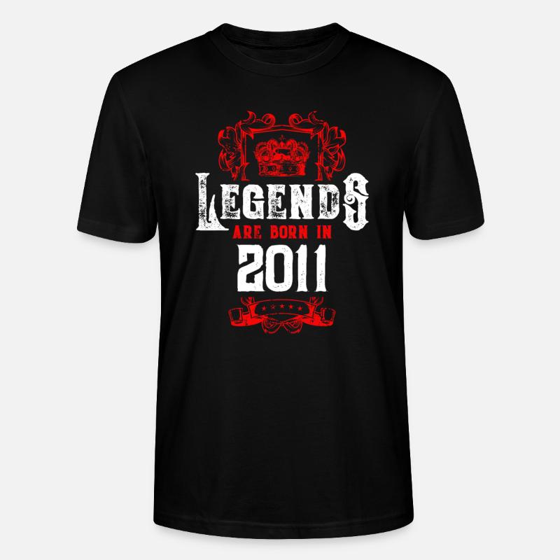 Anniversaire des légendes 2011 - T-shirt bio CRAFTER Stanley Stella Unisexe - noir