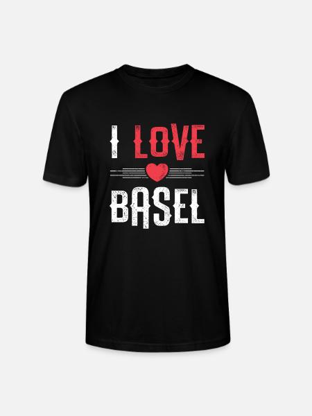 I Love Basel - Stanley/Stella CRAFTER Unisex Organic T-Shirt - black