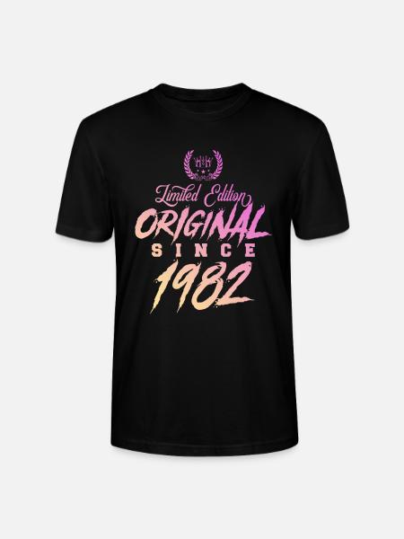 1982 limited edition Original - Stanley/Stella CRAFTER Unisex Organic T-Shirt - black