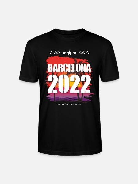 Barcelona 2022 - Stanley/Stella Unisex Bio-T-Shirt CRAFTER - Schwarz