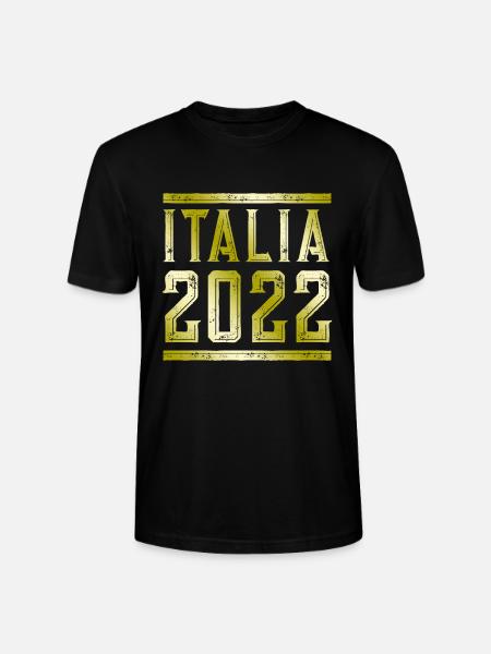 Italia 2022 Gold - Stanley/Stella CRAFTER Unisex Organic T-Shirt - black
