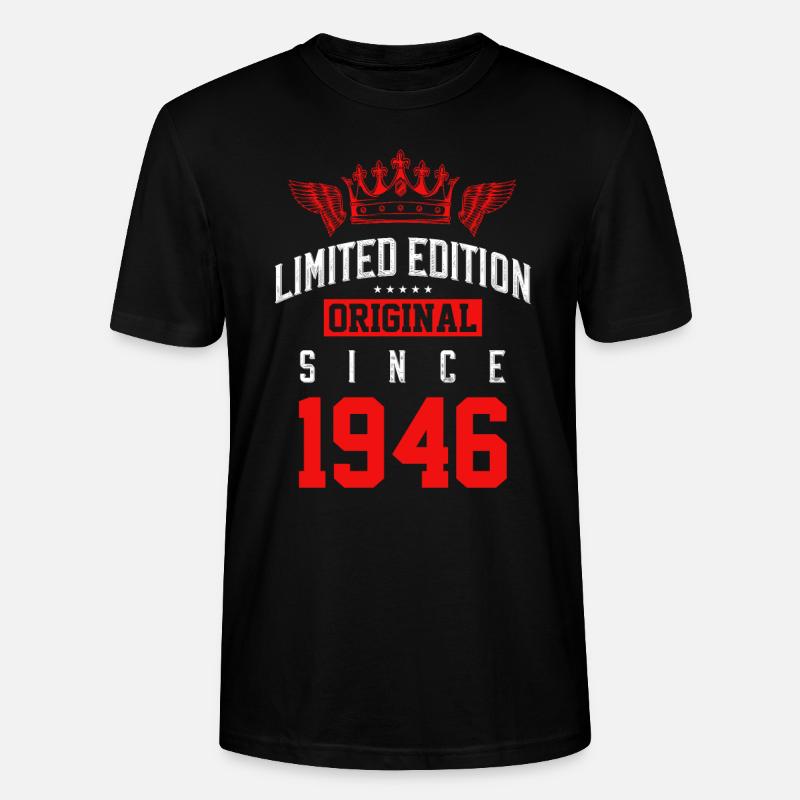 Édition limitée 1946 - T-shirt bio CRAFTER Stanley Stella Unisexe - noir