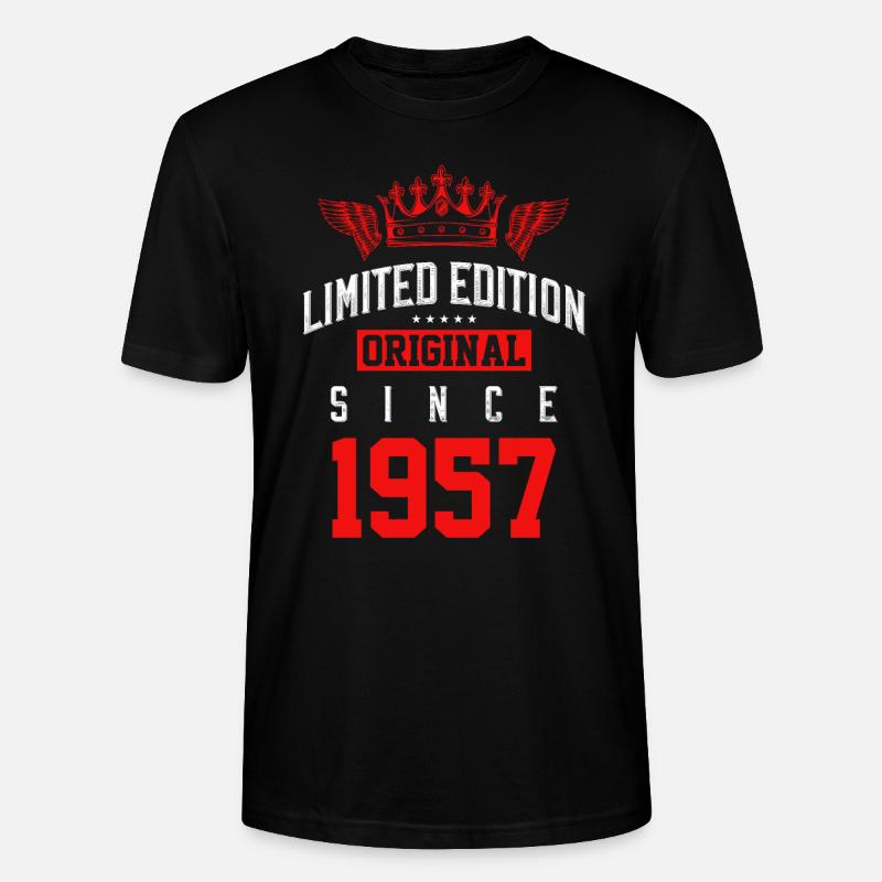 1957 limited edition - Stanley/Stella Unisex Bio-T-Shirt CRAFTER - Schwarz