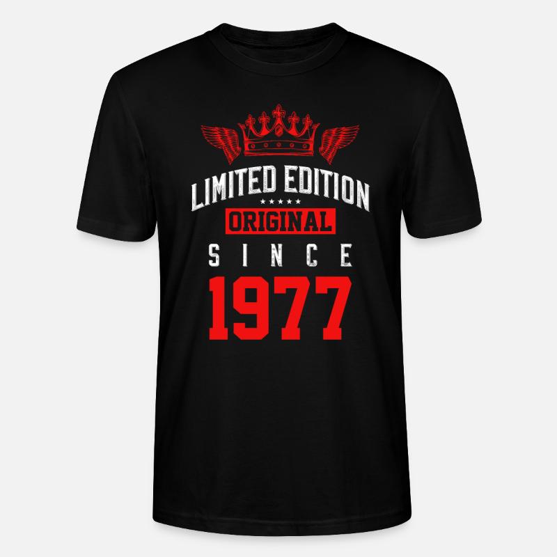 Édition limitée 1977 - T-shirt bio CRAFTER Stanley Stella Unisexe - noir