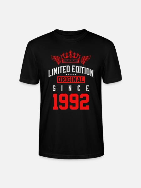 1992 limited edition - Stanley/Stella CRAFTER Unisex Organic T-Shirt - black