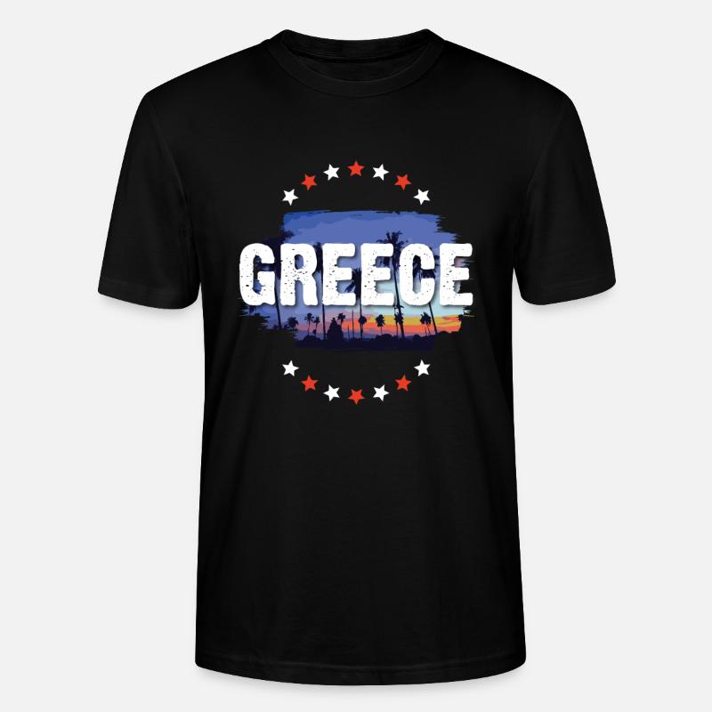 Grèce - T-shirt bio CRAFTER Stanley Stella Unisexe - noir
