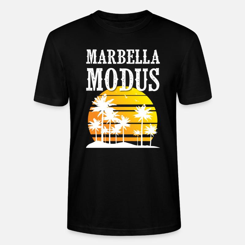 Marbella Modus - Stanley/Stella Unisex Bio-T-Shirt CRAFTER - Schwarz