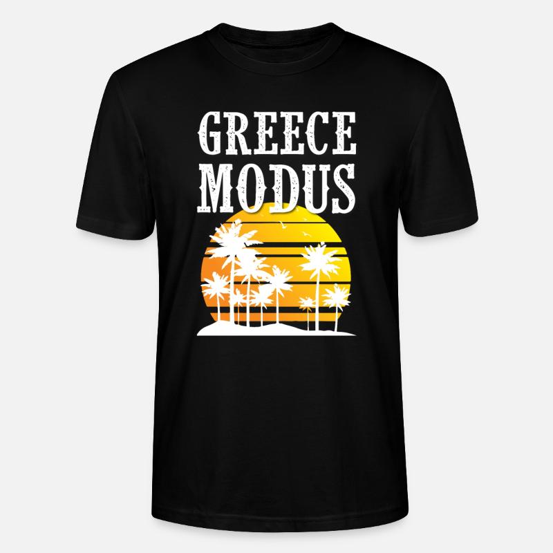 Mode Grèce - T-shirt bio CRAFTER Stanley Stella Unisexe - noir
