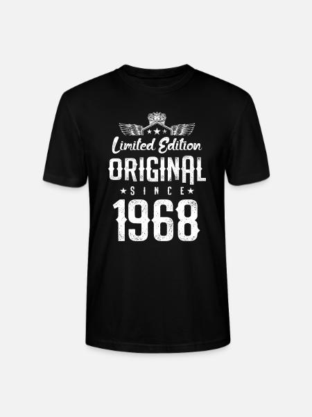 1968 limited edition - Stanley/Stella CRAFTER Unisex Organic T-Shirt - black