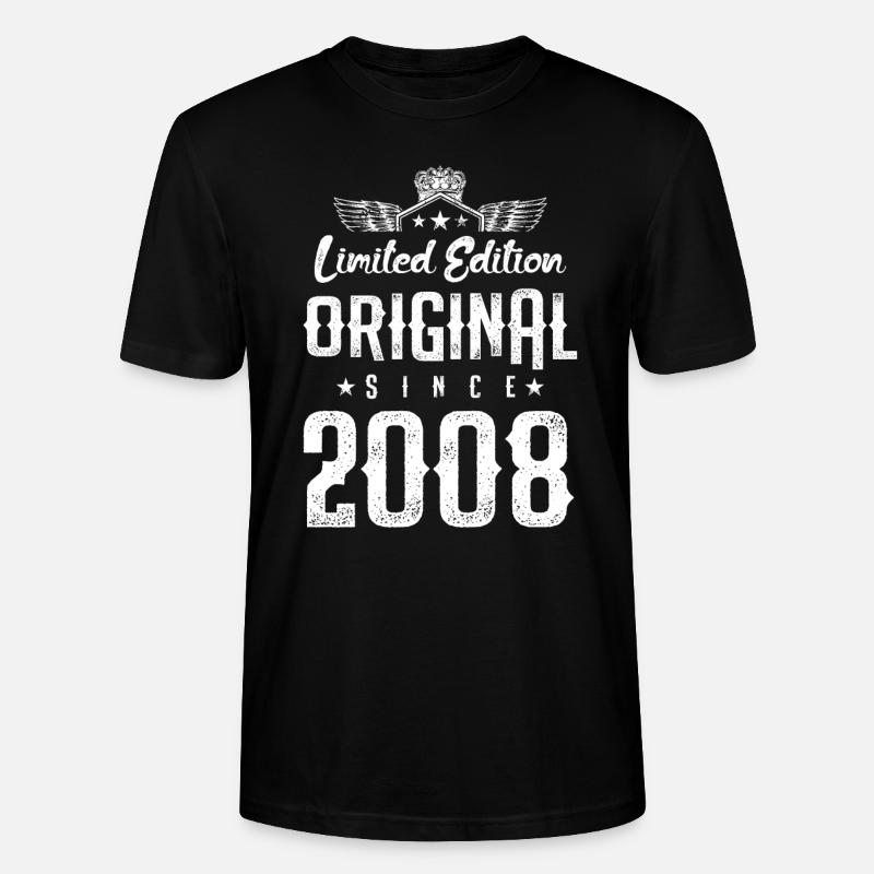 Édition limitée 2008 - T-shirt bio CRAFTER Stanley Stella Unisexe - noir