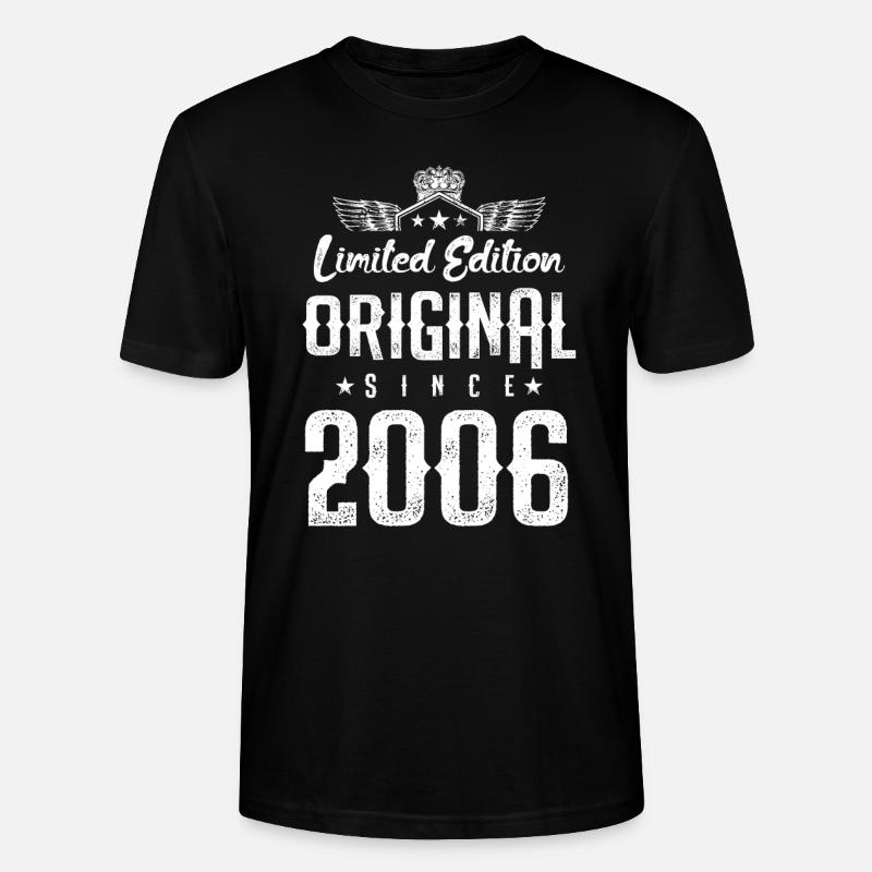 Édition limitée 2006 - T-shirt bio CRAFTER Stanley Stella Unisexe - noir