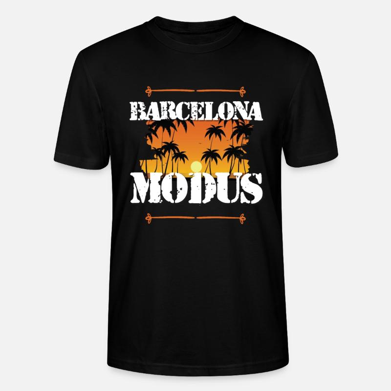 Barcelona Modus - Stanley/Stella Unisex Bio-T-Shirt CRAFTER - Schwarz