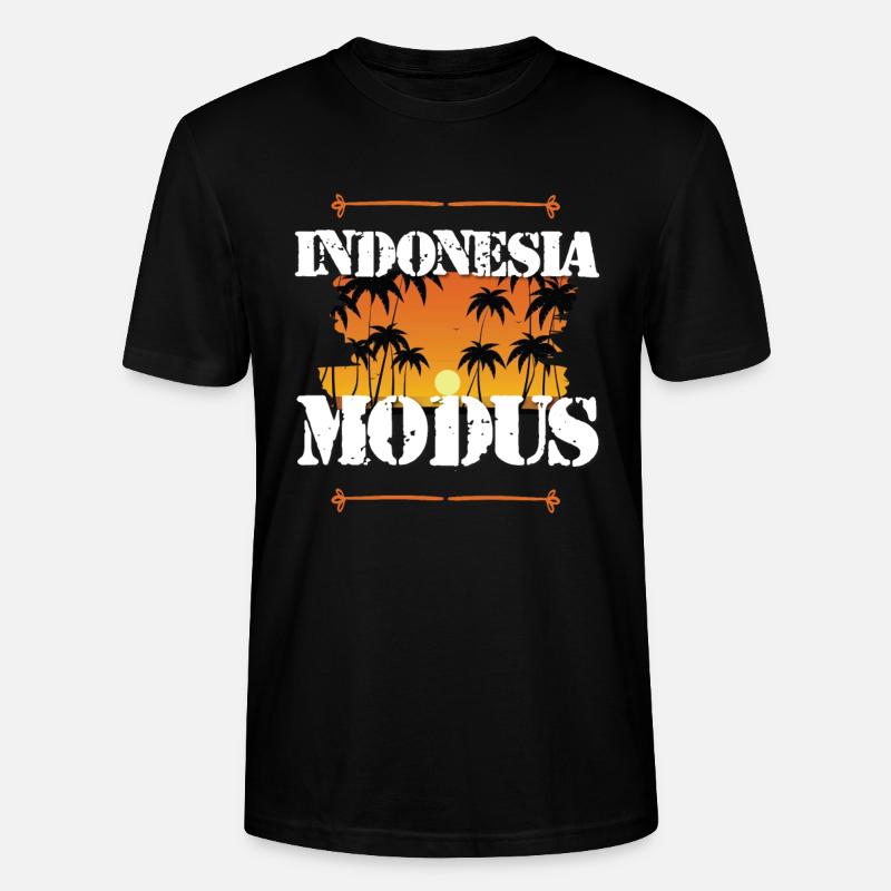 Indonesia Modus - Stanley/Stella Unisex Bio-T-Shirt CRAFTER - Schwarz