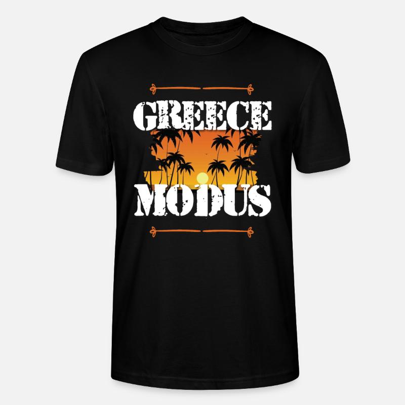 Mode Grèce - T-shirt bio CRAFTER Stanley Stella Unisexe - noir