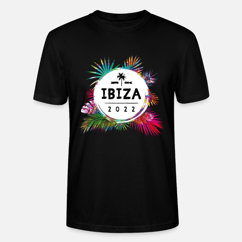 Ibiza 2022 Bunt - Stanley/Stella Unisex Bio-T-Shirt CRAFTER - Schwarz
