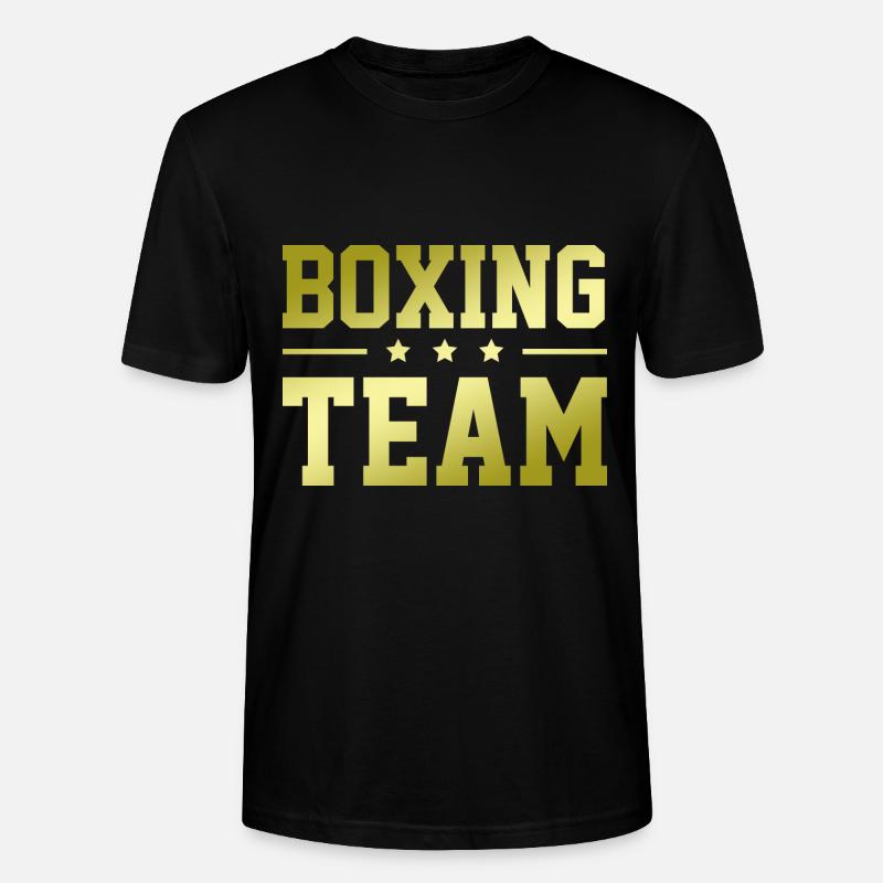 Équipe de boxe - T-shirt bio CRAFTER Stanley Stella Unisexe - noir