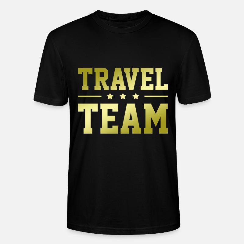 Équipe de voyage - T-shirt bio CRAFTER Stanley Stella Unisexe - noir