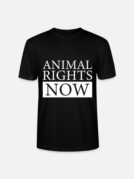 ANIMAL RIGHTS NOW - Stanley/Stella CRAFTER Unisex Organic T-Shirt - black