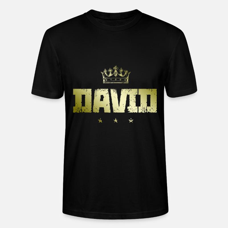 David - T-shirt bio CRAFTER Stanley Stella Unisexe - noir