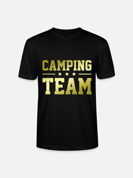 Camping Team - Stanley/Stella CRAFTER Unisex Organic T-Shirt - black