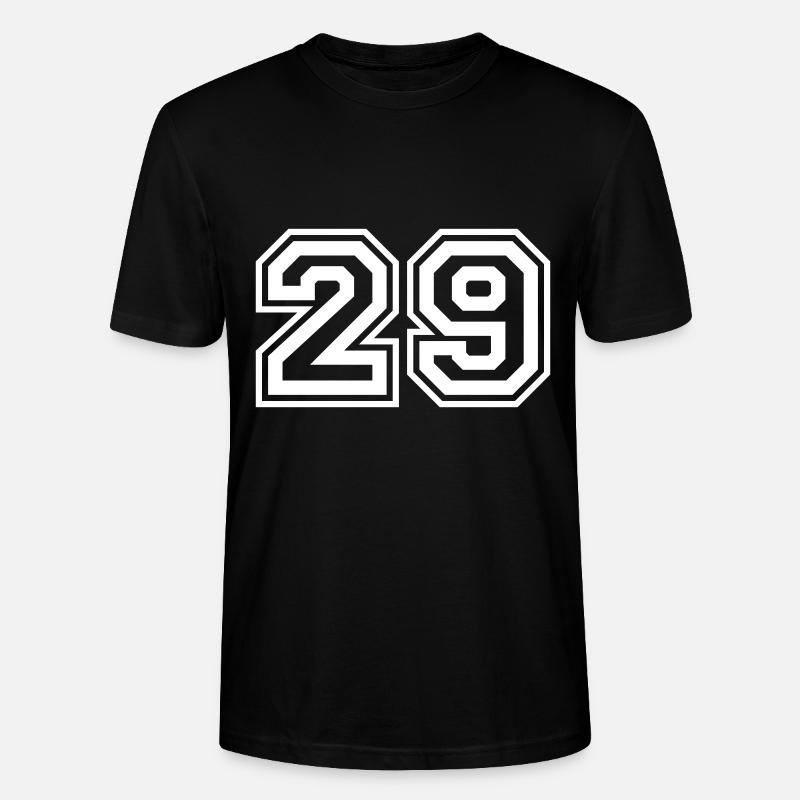 29 Numéro de numéro - T-shirt bio CRAFTER Stanley Stella Unisexe - noir