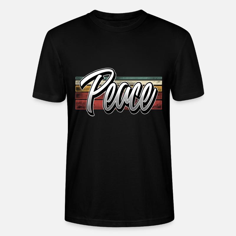 Peace - Stanley/Stella Unisex Bio-T-Shirt CRAFTER - Schwarz