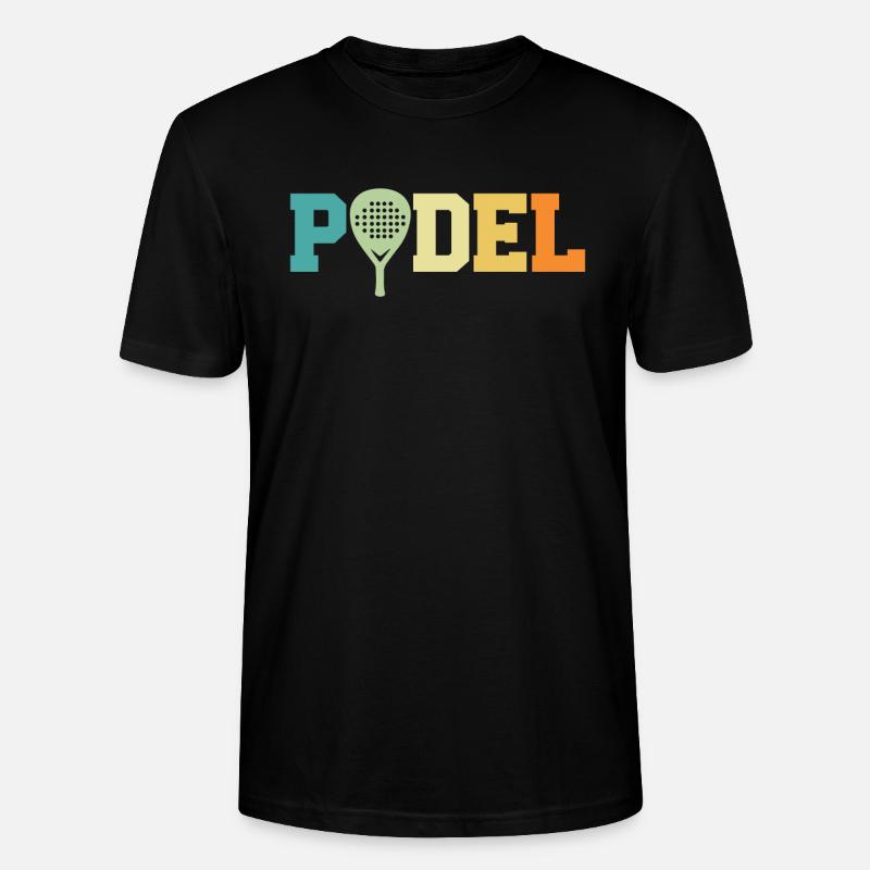 retro padel - T-shirt bio CRAFTER Stanley Stella Unisexe - noir