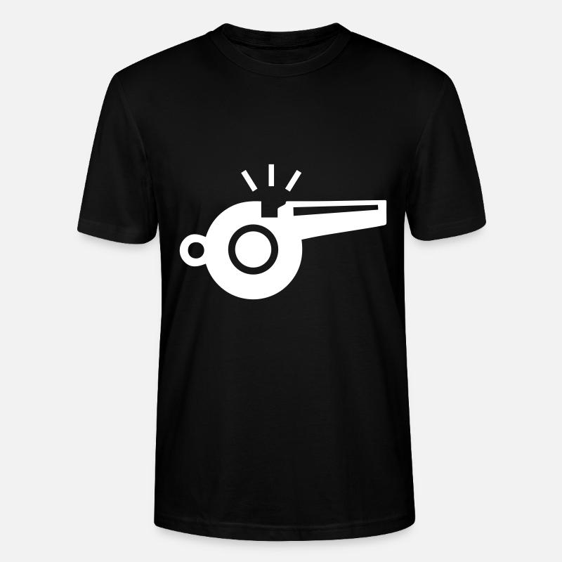 Trillerpfeife Pfeife - Stanley/Stella Unisex Bio-T-Shirt CRAFTER - Schwarz