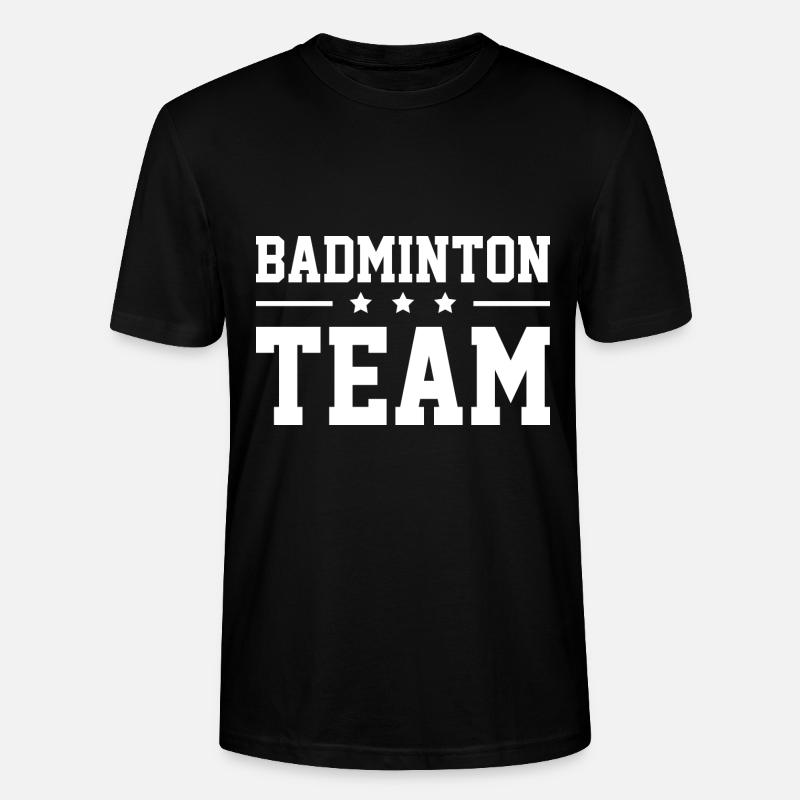 Équipe de badminton - T-shirt bio CRAFTER Stanley Stella Unisexe - noir