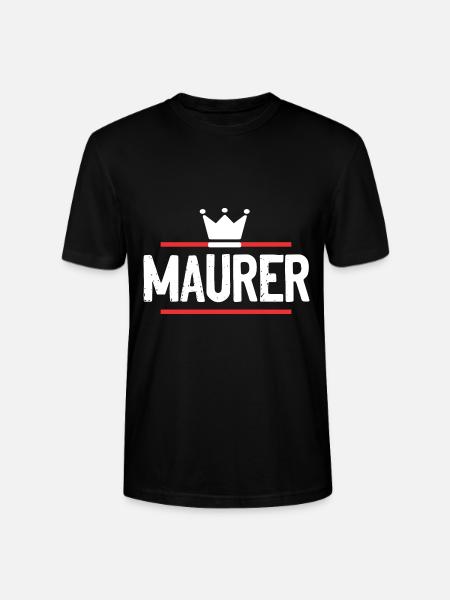 Maurer Beruf - Stanley/Stella Unisex Bio-T-Shirt CRAFTER - Schwarz