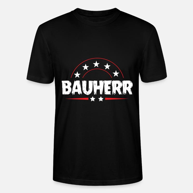 Constructeur Haus Bau - T-shirt bio CRAFTER Stanley Stella Unisexe - noir