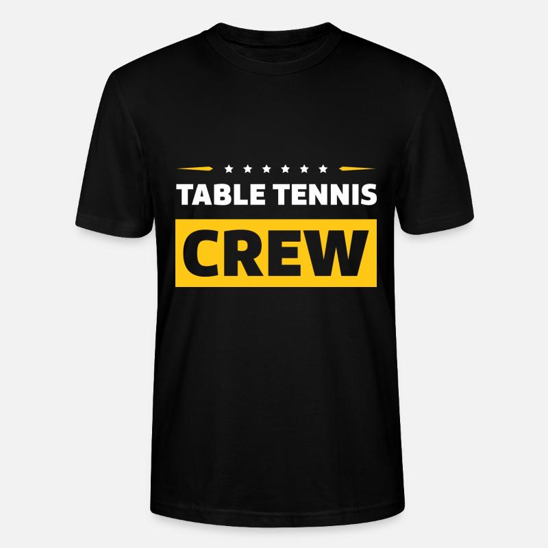 Équipe de tennis de table - T-shirt bio CRAFTER Stanley Stella Unisexe - noir