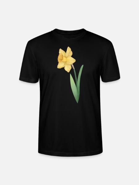 Jonquilles (Narcisse) Jonquille - T-shirt bio CRAFTER Stanley Stella Unisexe - noir