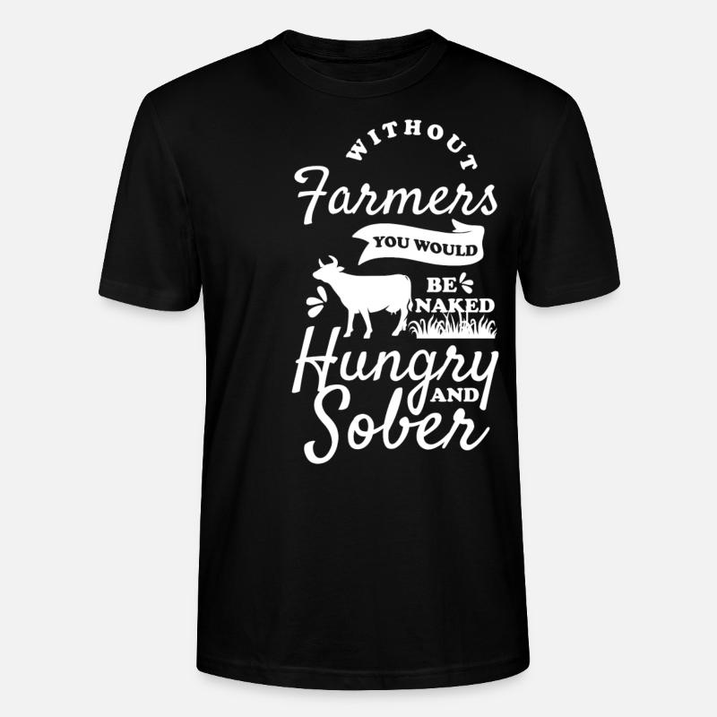 Bauer Karriere Traktor Ernte - Stanley/Stella Unisex Bio-T-Shirt CRAFTER - Schwarz