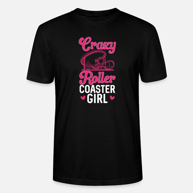 Achterbahn Rollercoaster Freizeitpark - Stanley/Stella Unisex Bio-T-Shirt CRAFTER - Schwarz