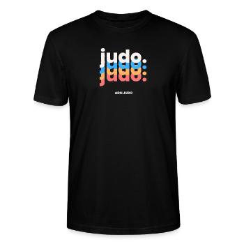 Judo Style - Stanley/Stella CRAFTER Unisex Organic T-Shirt - black - Front - Alina (178cm) & Michal (187cm)