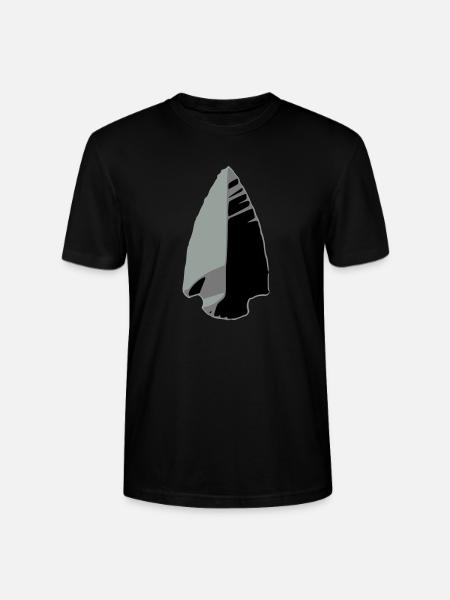 flint arrowhead indian - Stanley/Stella CRAFTER Unisex Organic T-Shirt - black