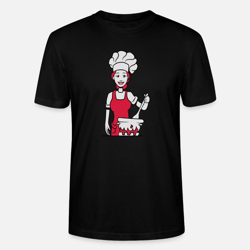 cuisinier cuisinier - T-shirt bio CRAFTER Stanley Stella Unisexe - noir