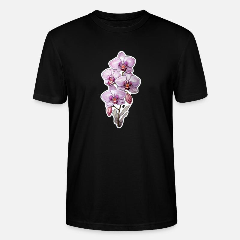 Orchidee - Stanley/Stella Unisex Bio-T-Shirt CRAFTER - Schwarz