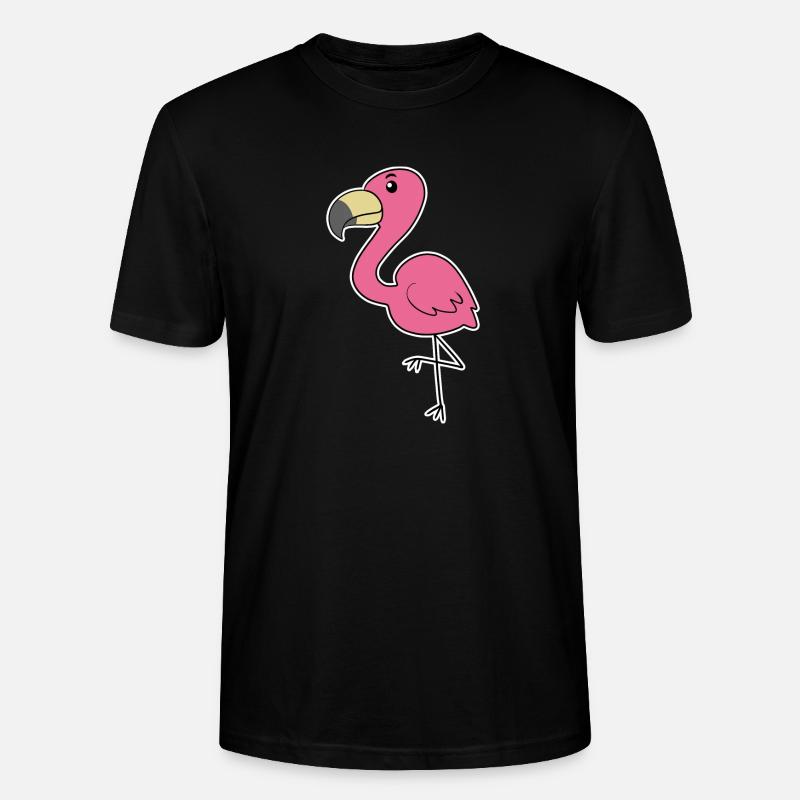 Flamingo - Stanley/Stella Unisex Bio-T-Shirt CRAFTER - Schwarz