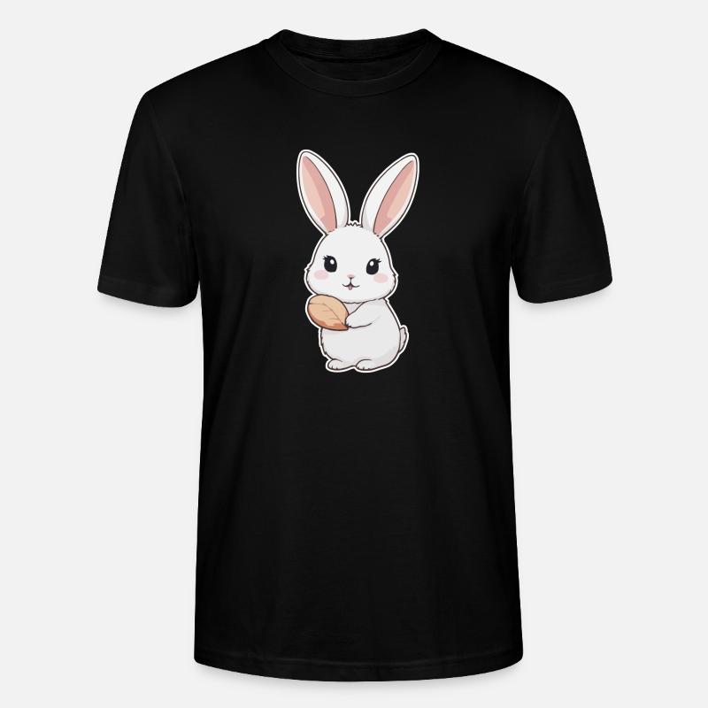 Bunny, Rabbit, Easter Bunny - Stanley/Stella CRAFTER Unisex Organic T-Shirt - black