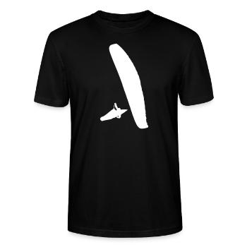Paraglider - Stanley/Stella CRAFTER Unisex Organic T-Shirt - black - Front - Alina (178cm) & Michal (187cm)