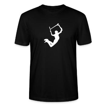 Super grab 2 - Stanley/Stella Unisex Bio-T-Shirt CRAFTER - Schwarz - Vorne - Alina (178cm) & Michal (187cm)