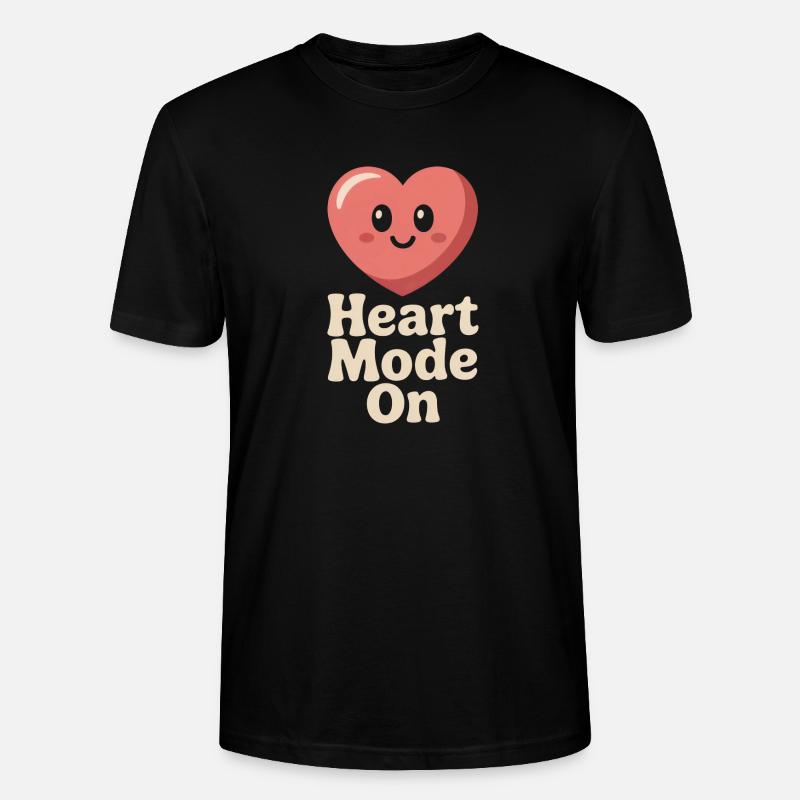 Heart Mode ON – Süßes Herz - Stanley/Stella Unisex Bio-T-Shirt CRAFTER - Schwarz