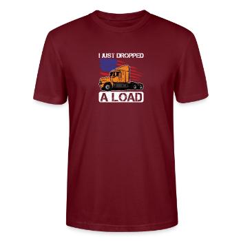 Camionneur Diesel Big Rig Semi-Remorque Camion Chauffeur - T-shirt bio CRAFTER Stanley Stella Unisexe - bordeaux - Devant - Alina (178cm) & Michal (187cm)