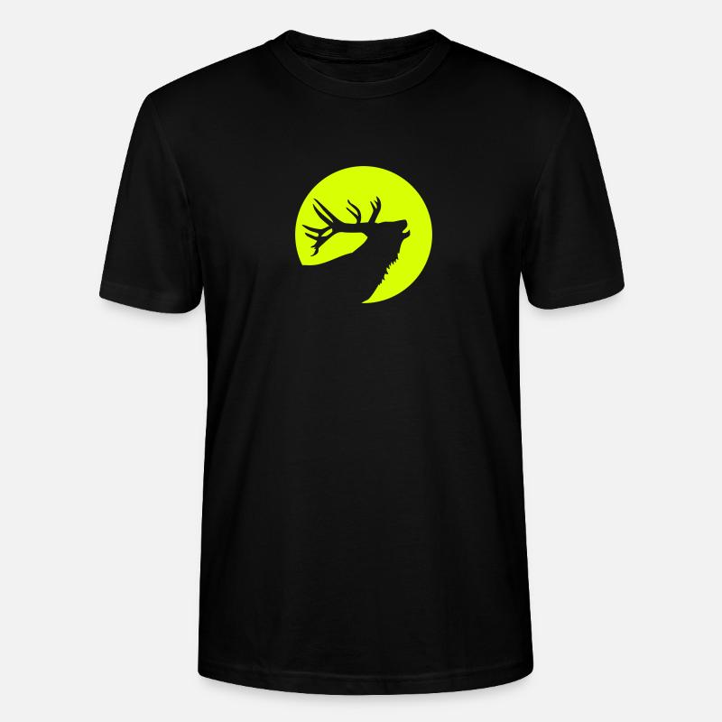Cerf - T-shirt bio CRAFTER Stanley Stella Unisexe - noir