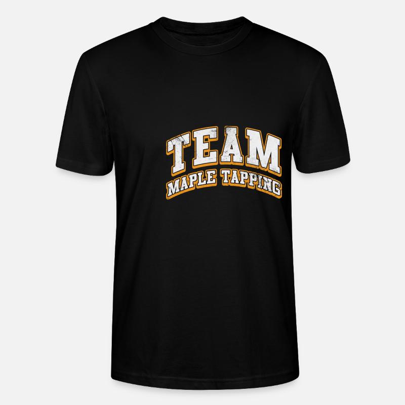 team maple tapping Design - Stanley/Stella Unisex Bio-T-Shirt CRAFTER - Schwarz