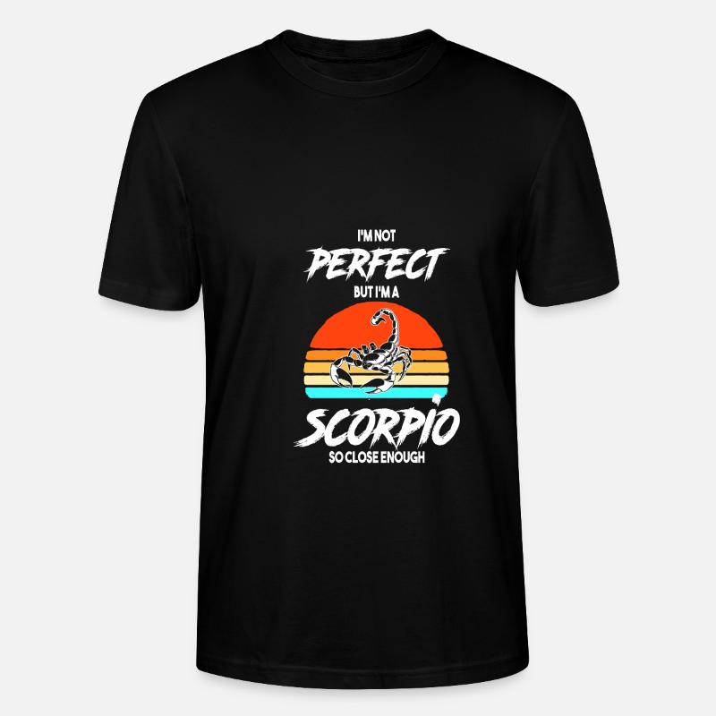 Sternzeichen Skorpion - Stanley/Stella Unisex Bio-T-Shirt CRAFTER - Schwarz
